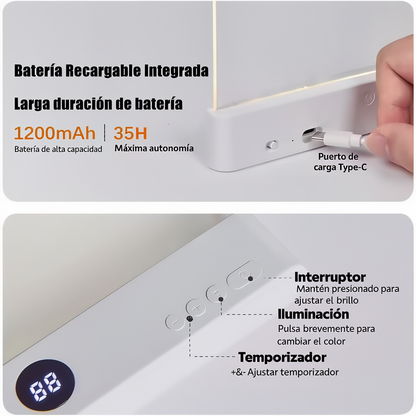 Lámpara de Lectura 3 Tonos de Luz