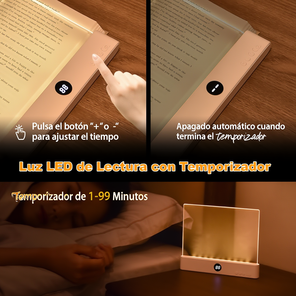 Lámpara de Lectura 3 Tonos de Luz